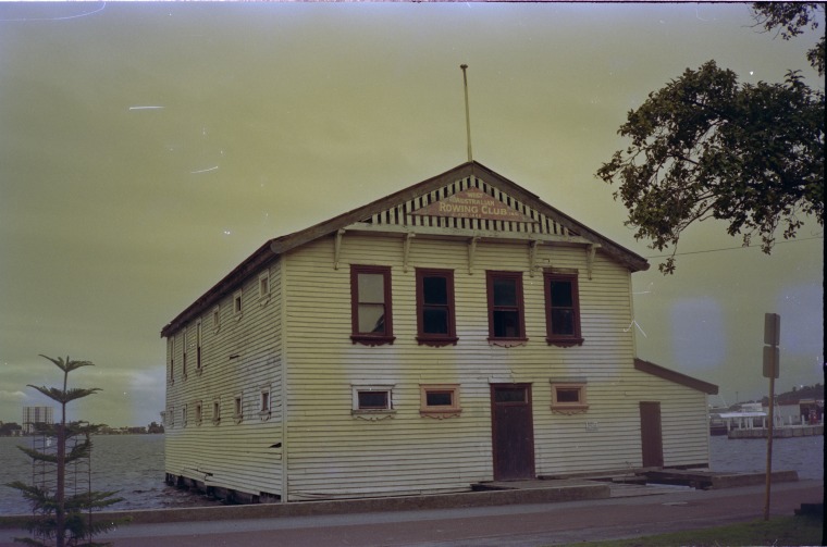 West Australian Rowing Club boatshed, Mounts Bay Road, Perth, June 1984