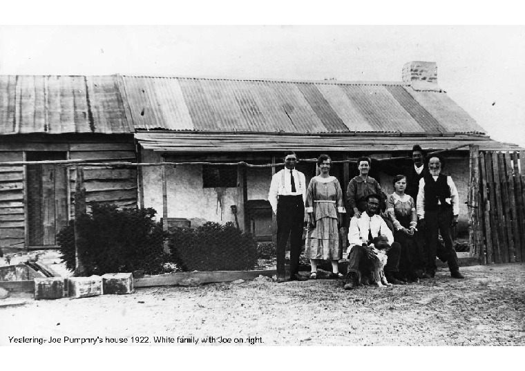 YEH19: Joe Pumphrey's house 1922. White family with Joe on right