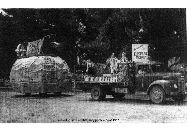 YEF6: Yealering 50th anniversary parade float 1957