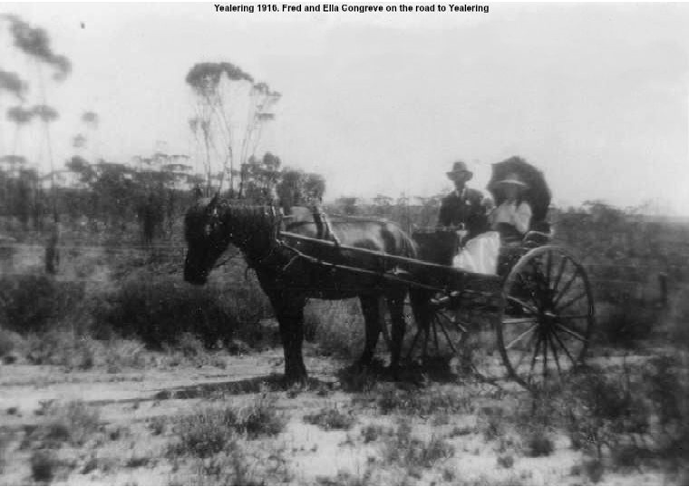 YP18: Fred and Ella Congreve on the road to Yealering, 1916