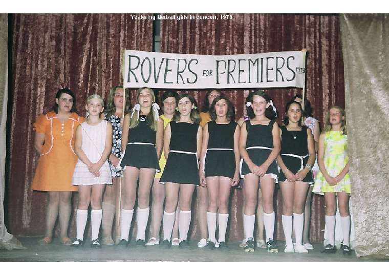 YRD47: Yealering Netball girls in concert, 1973