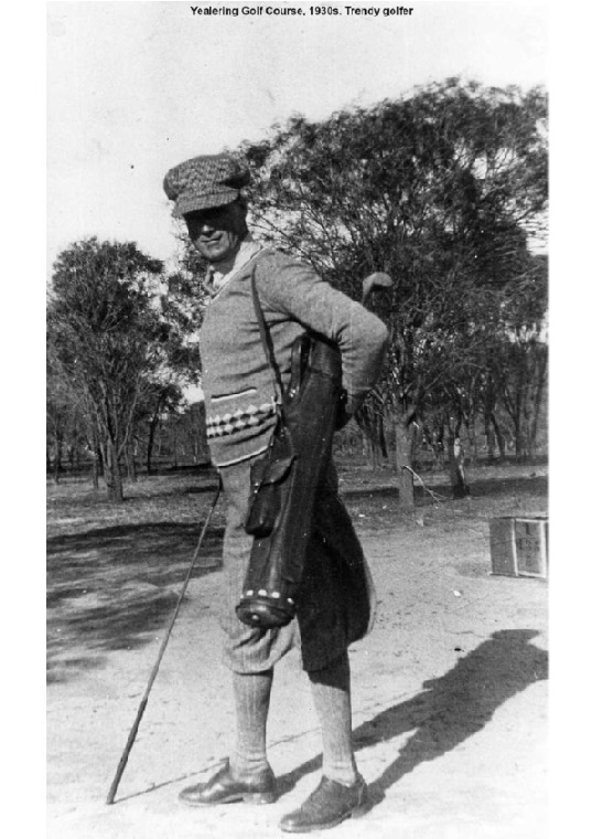 YRP11: Yealering Golf Course, 1930s. Trendy golfer