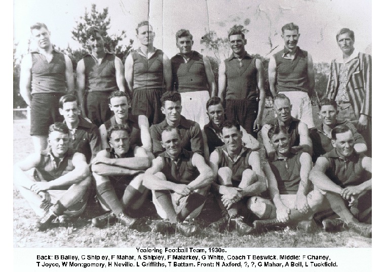 YRP35: Yealering Football team, 1930s