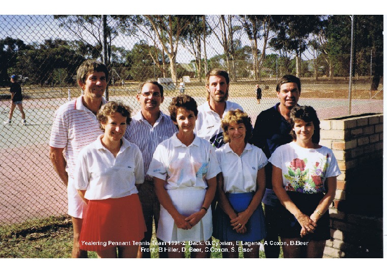 YRP37: Yealering Pennant Tennis team 1991-2