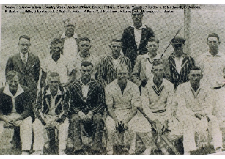 YRP46: Yealering Association country week cricket 1934-35