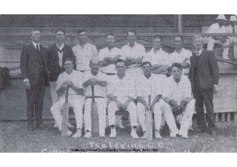 YRP49: Yealering Cricket Club, country carnival week, Perth 1926