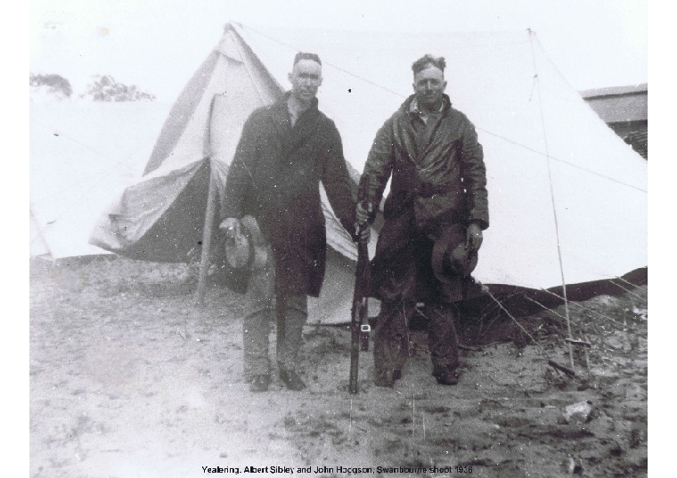 YRP34: Albert Sibley and John Hodgson, Swanbourne shoot 1936