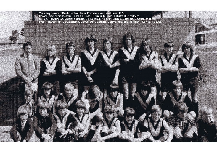 YRP52: Yealering Rovers C Grade Football team. Premiers over Lake Grace, 1972