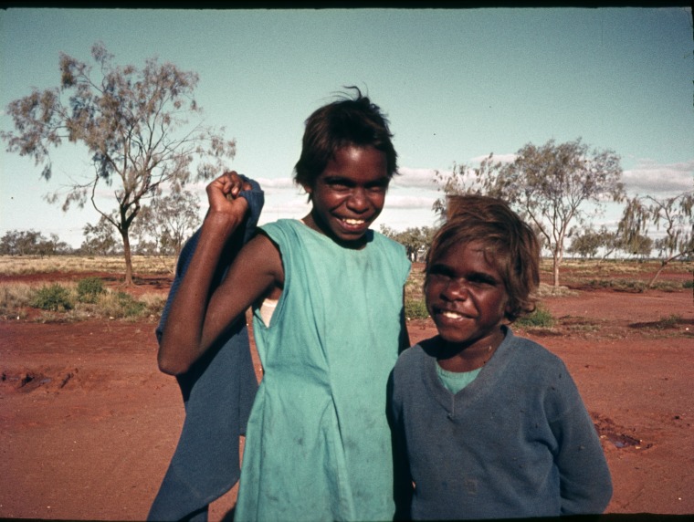 Group portraits, Jigalong Mission. - State Library of Western Australia