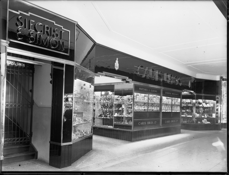 Siegrist & Simon ladies hairdresser and Caris Bros Jewellers, Hay