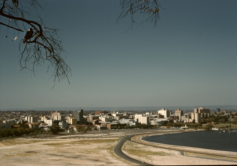 Perth from Kings Park, March 1960. - State Library of Western Australia