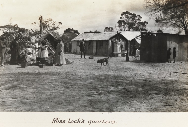 Missionary Miss Ann Locks Quarters At Carrolup Native Settlement