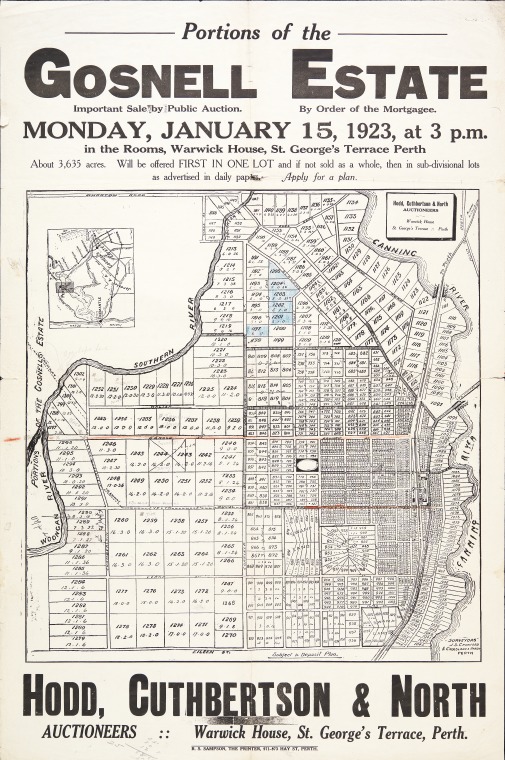Portions of the Gosnell Estate. JPG 166.2 KB