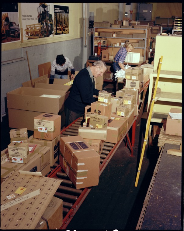 Chamberlain John Deere spare parts business, Welshpool, 24 June 1977