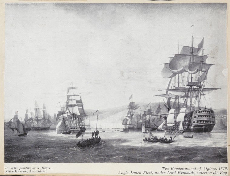 The bombardment of Algiers 1816. - State Library of Western Australia