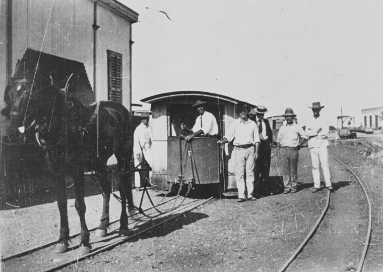 RoebourneCossack Tramway at Cossack, Western Australia. JPG 116.7 KB