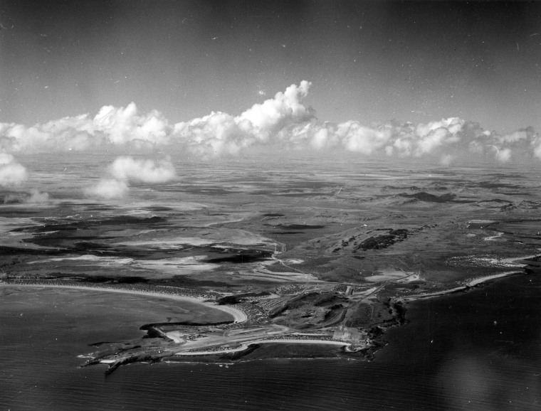 The Cliffs Robe River plant and port at Cape Lambert, Western Australia ...