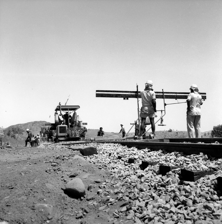 Thursday Islander labourers building the DampierTom Price Railway. JPG 166.5 KB