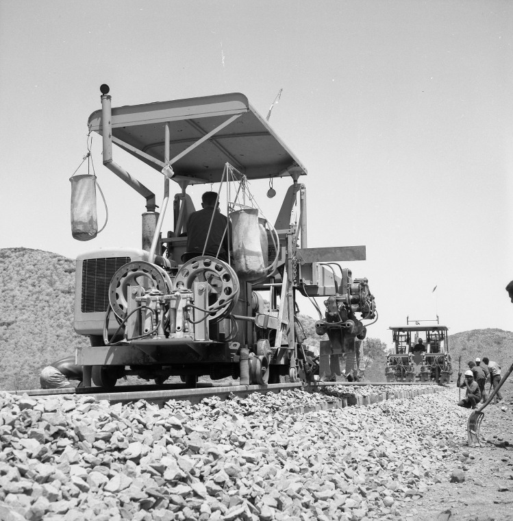 Thursday Islander labourers building the DampierTom Price Railway. State Library of Western