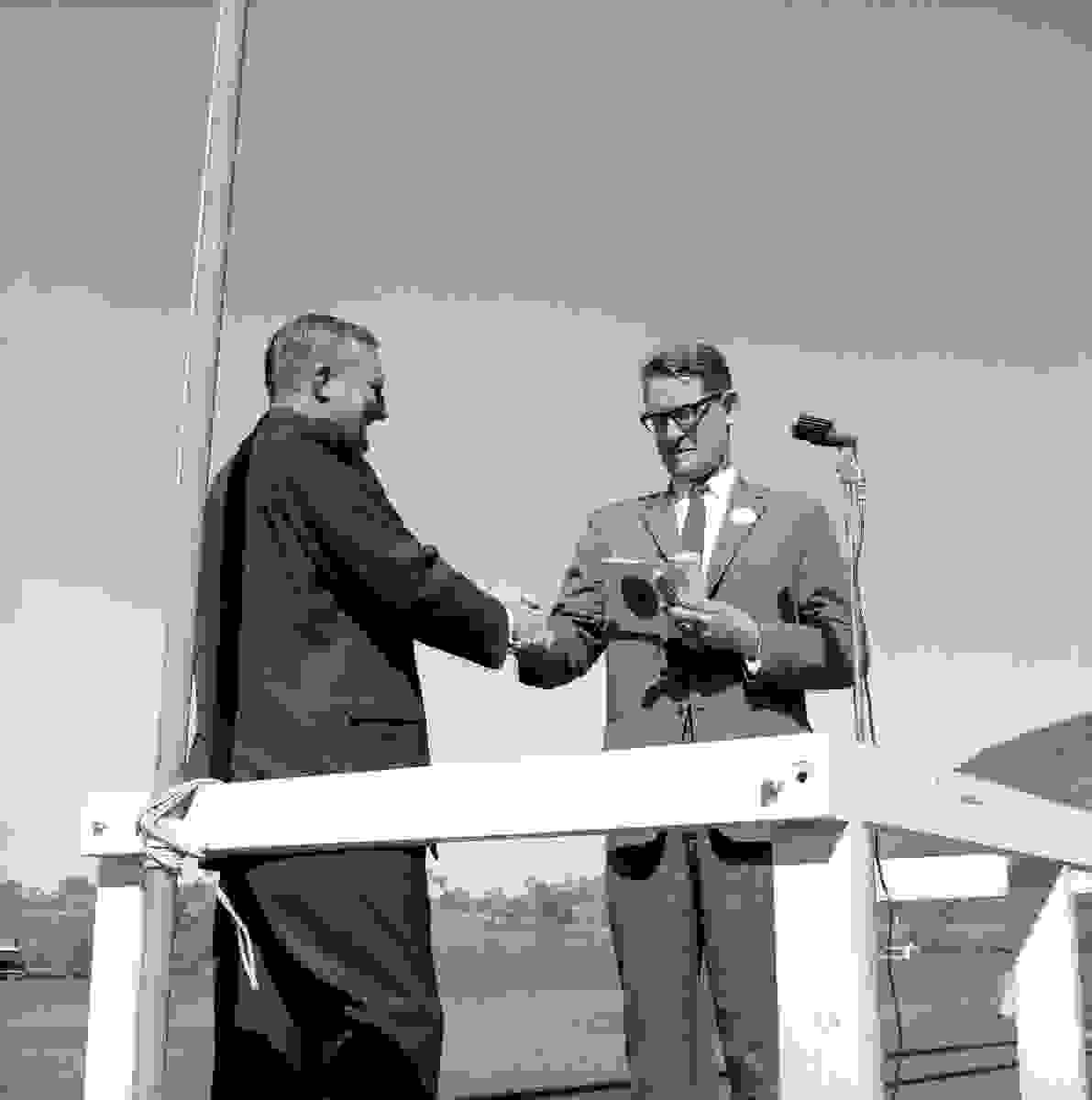 Official opening of the DampierTom Price Railway at Tom Price, 1 July