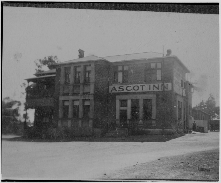 Copy of a photograph of the original Ascot Inn taken about 1940
