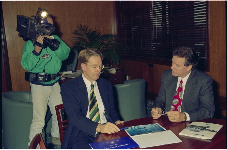 Journalist Terry Willesee interviews Premier Richard Court, 29 June ...