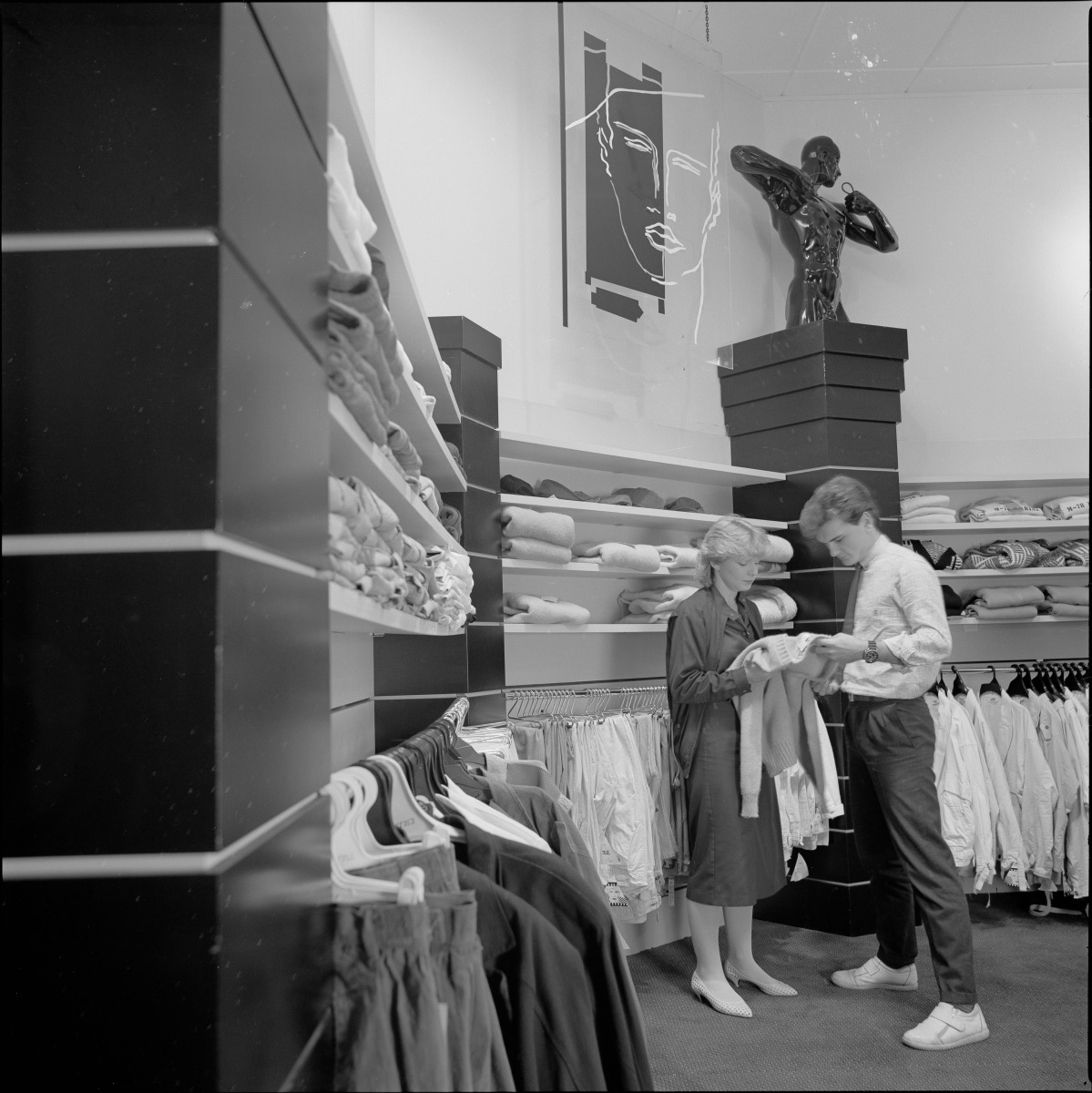 Menswear in Aherns department store, Perth, 10 September 1985. - State ...