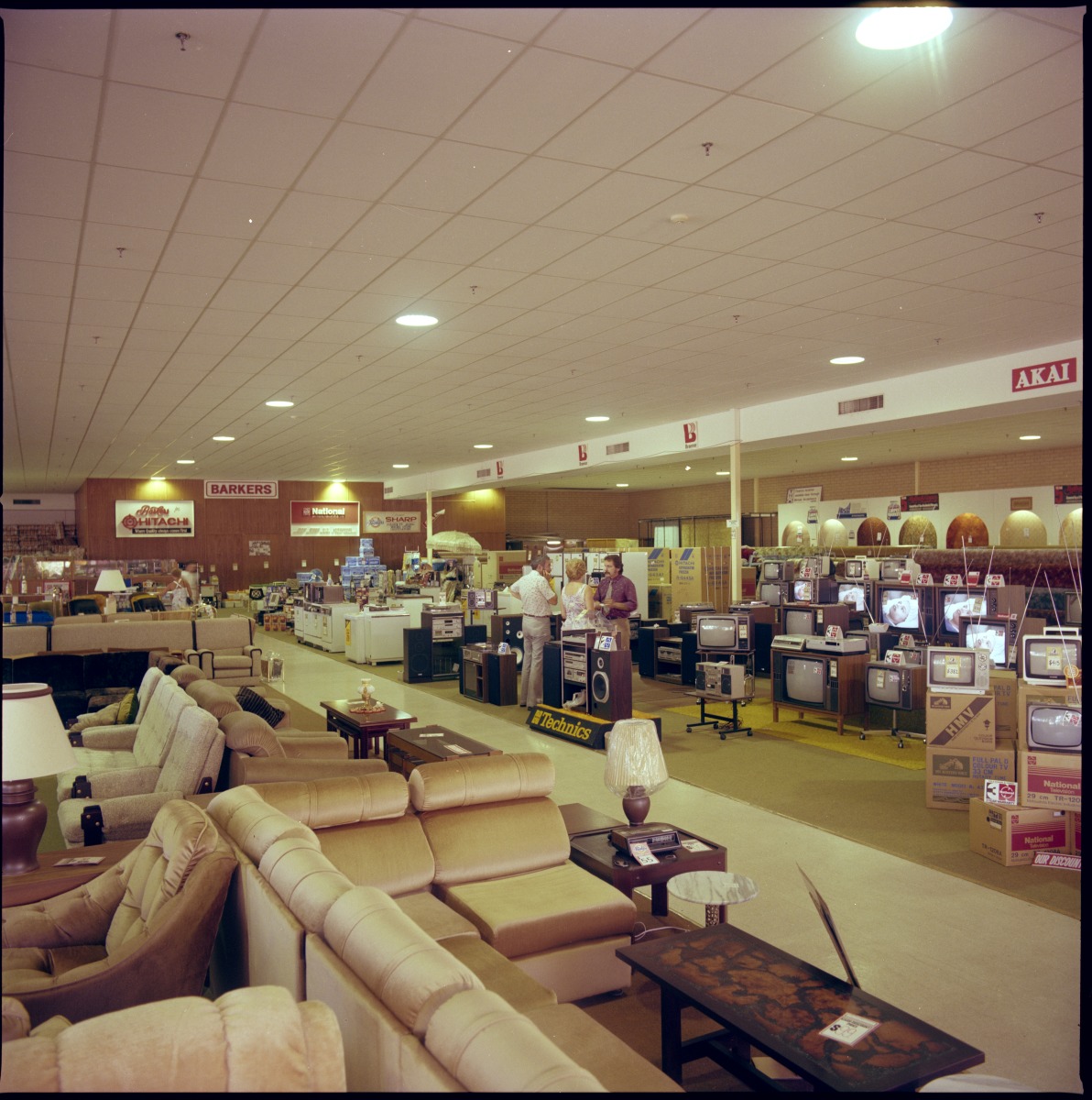 Barkers furniture and electrical goods store, 10 March 1982. State