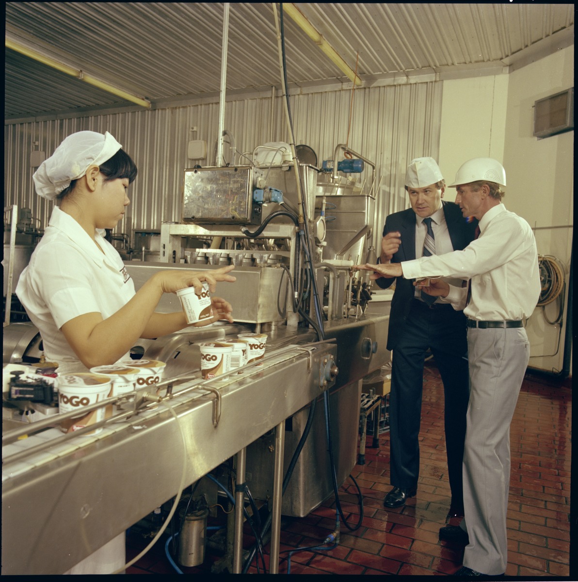 Production Of Yogo And Cheese At The Brownes Factory, Balcatta, April ...