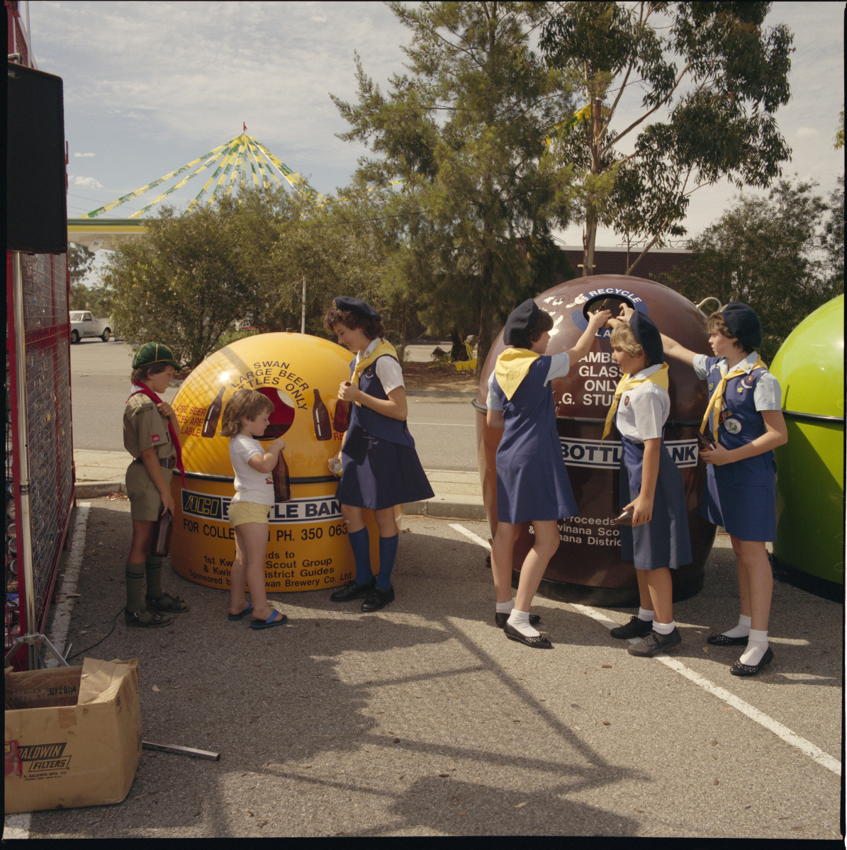 Launch of a Cash for Cans and Bottle Bank recycling collection centre