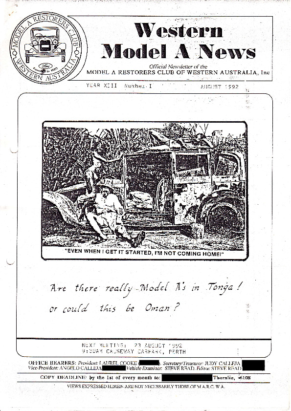 Vol. 13, no. 1 (August 1992)