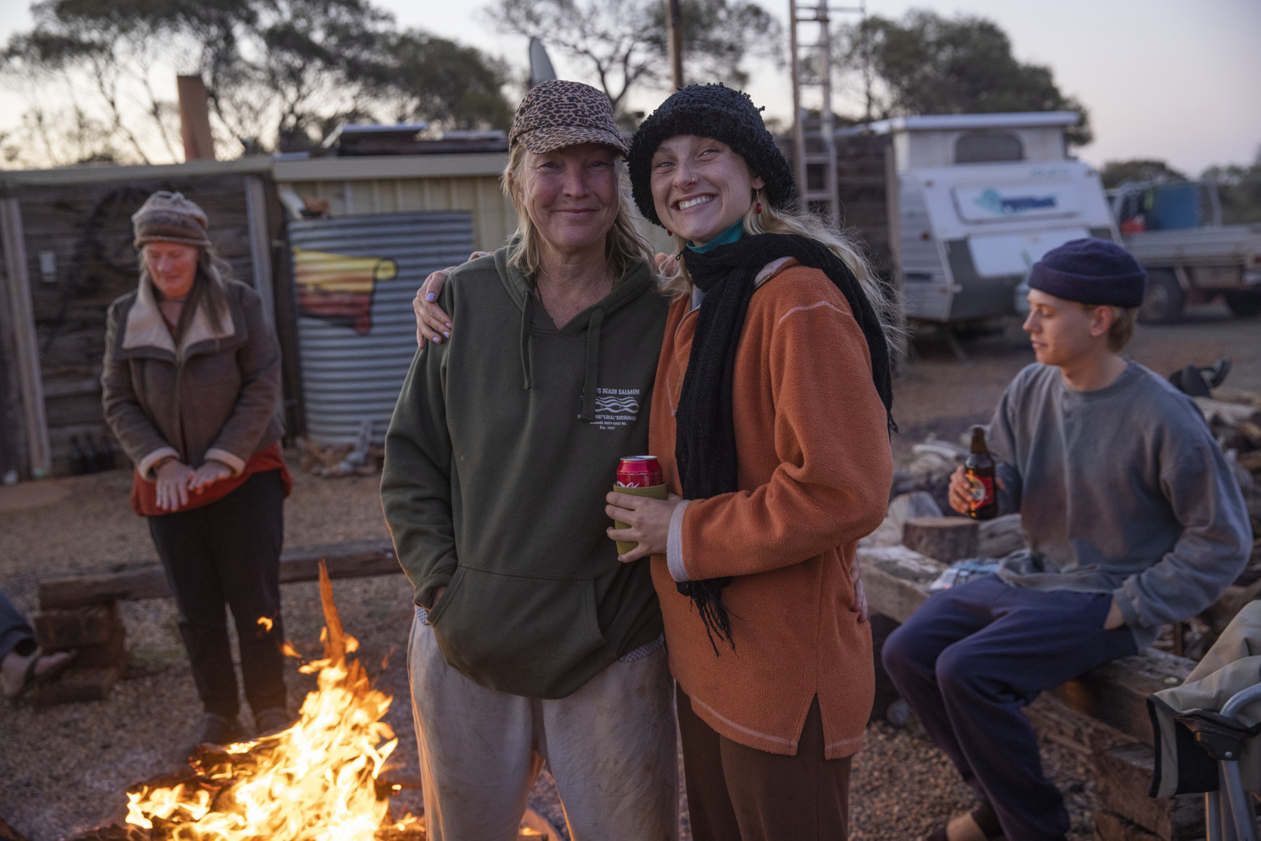 Mother And Daughter Sue Parker And Saskia Brittain At Tuck Fry's Mining 